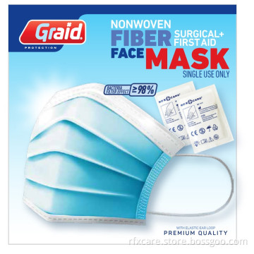 First Aid Box With Disposable Mask And Swabs